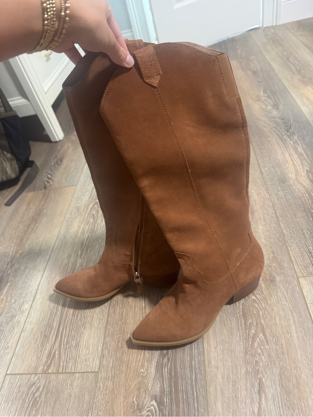 Dolce Vita Reddish Brown Suede Knee-High Boots Size 8